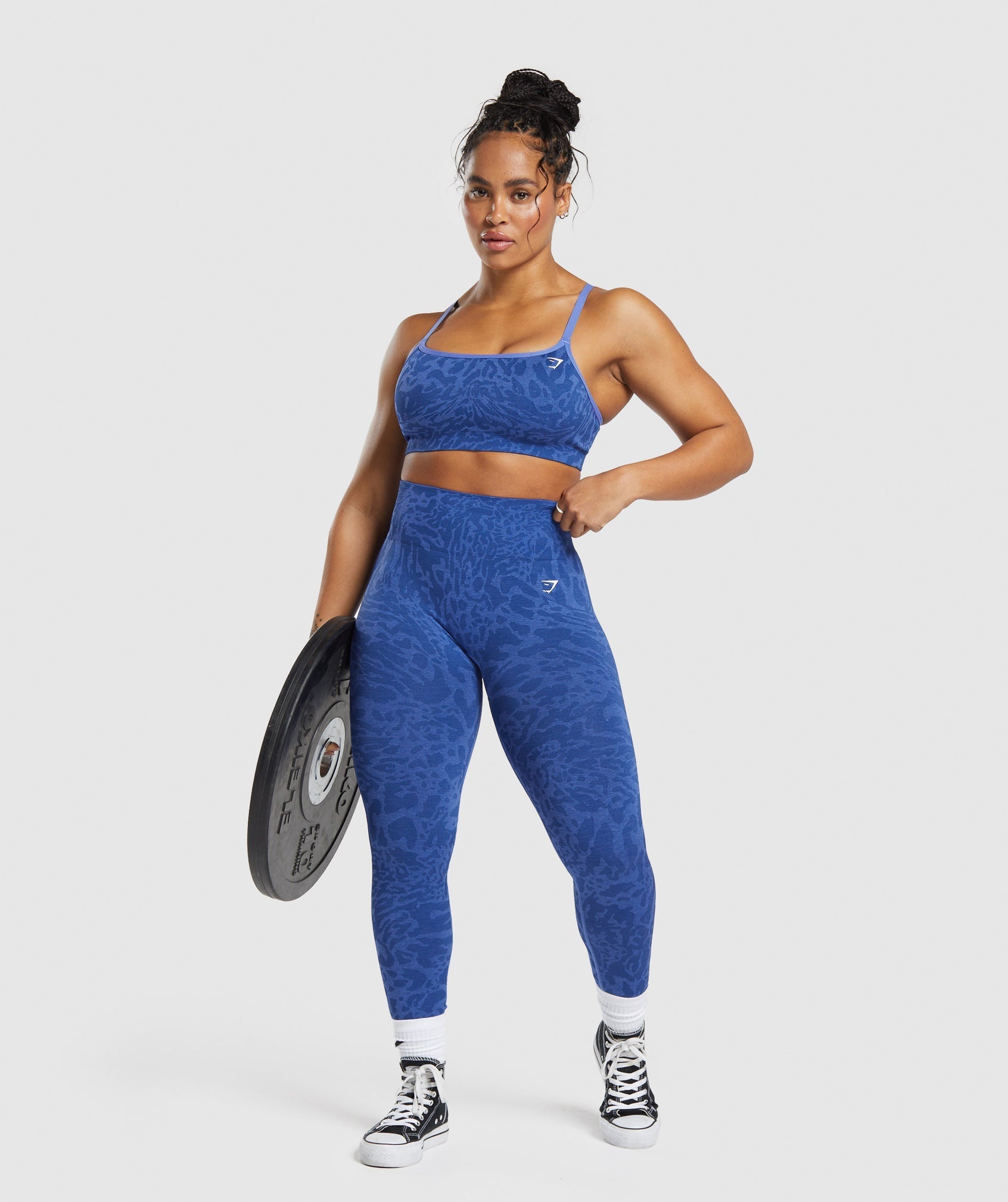 Adapt Safari Seamless Leggings Wave Blue/Iris Blue