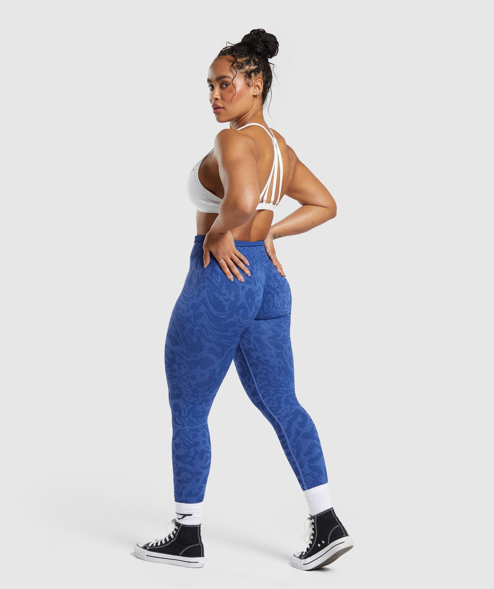 Adapt Safari Seamless Leggings Wave Blue/Iris Blue