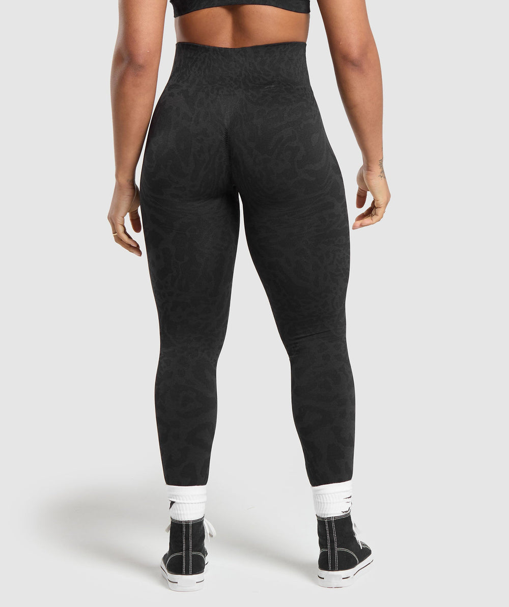 Adapt Safari Seamless Leggings Black/Asphalt Grey