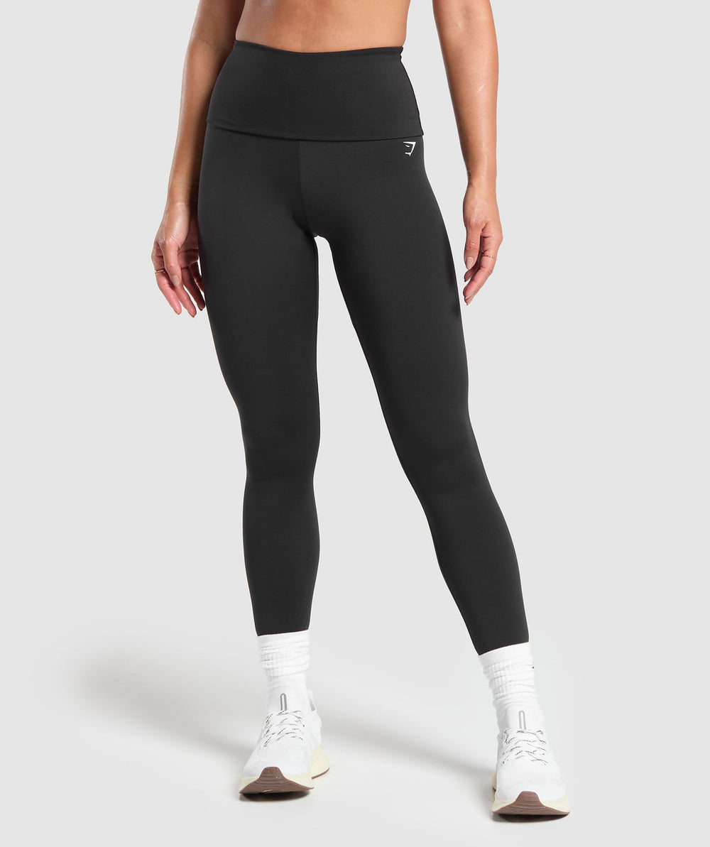 Everyday Foldover Leggings Black