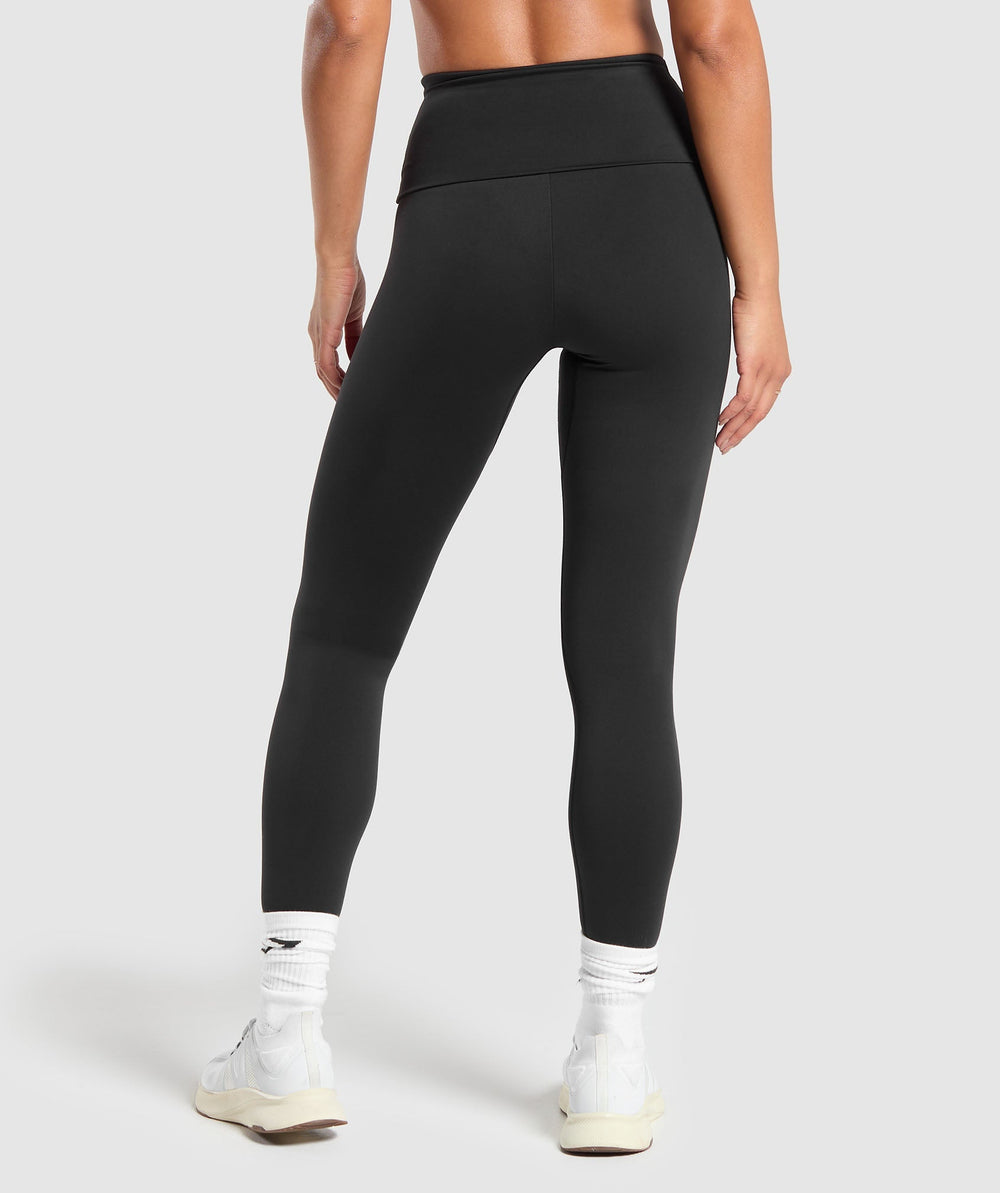 Everyday Foldover Leggings Black