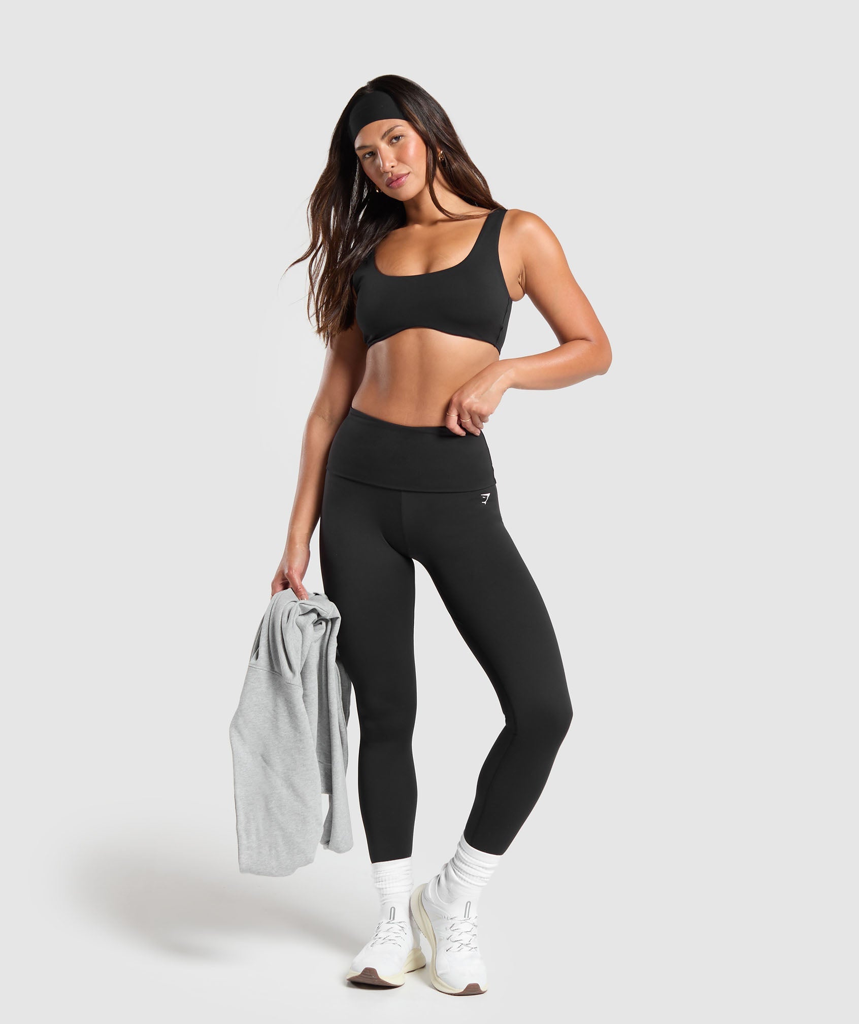 Everyday Foldover Leggings Black