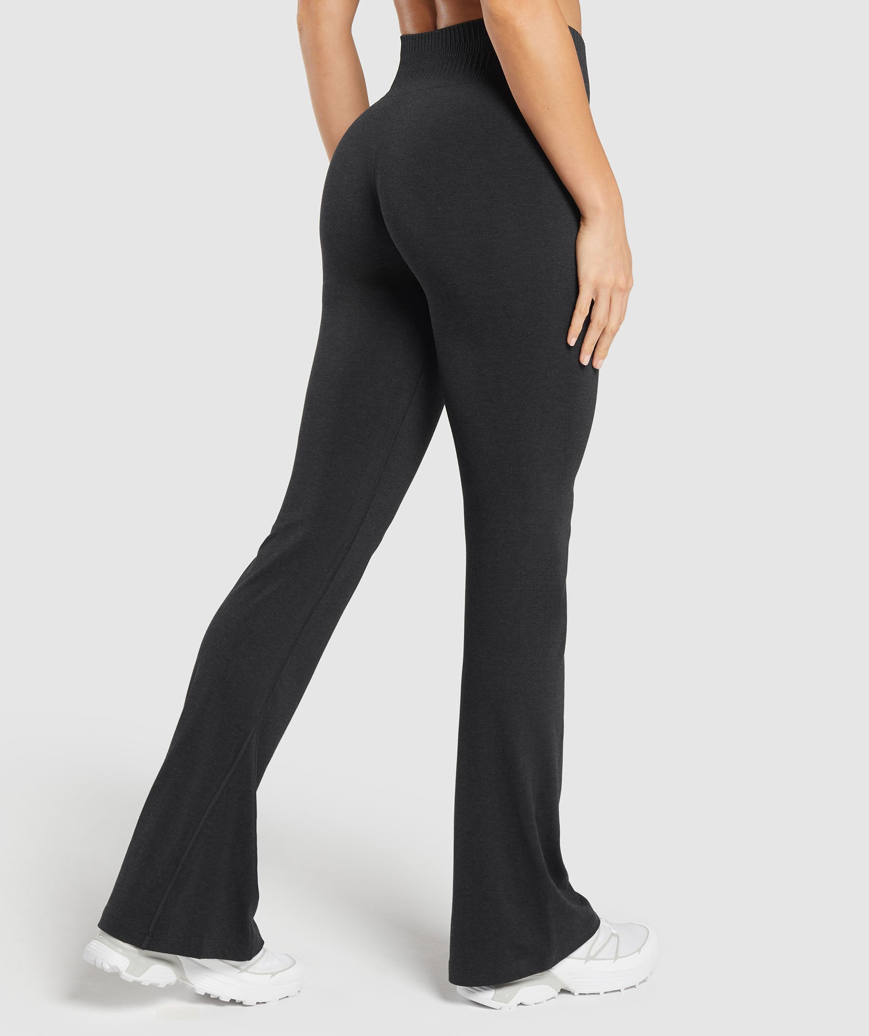 Luxe Seamless Flare Leggings Coal Marl