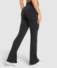 Luxe Seamless Flare Leggings Coal Marl
