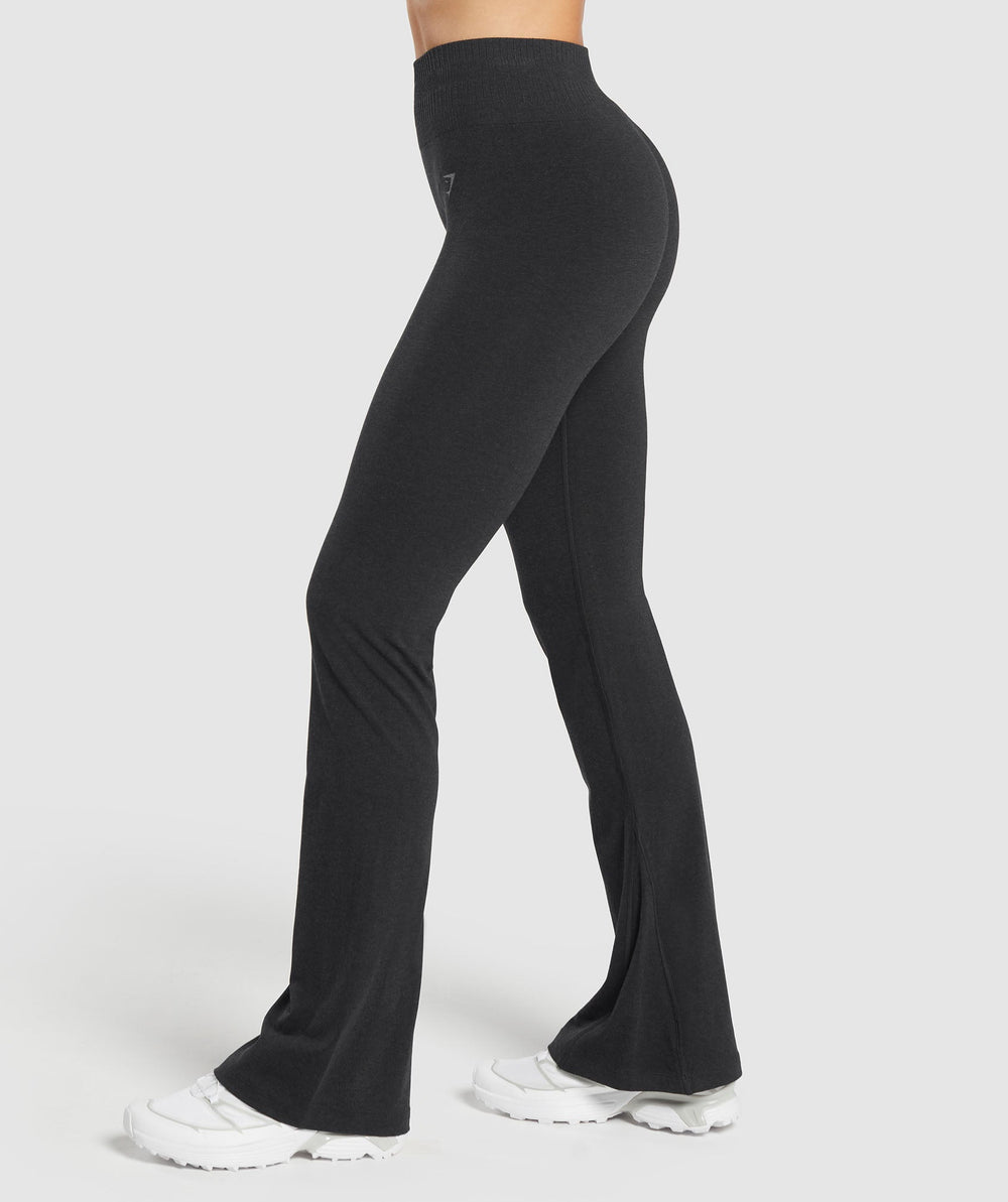 Luxe Seamless Flare Leggings Coal Marl