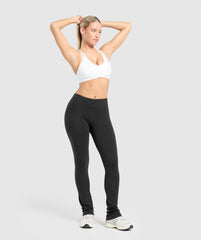 Heavyweight Washed Leggings Black