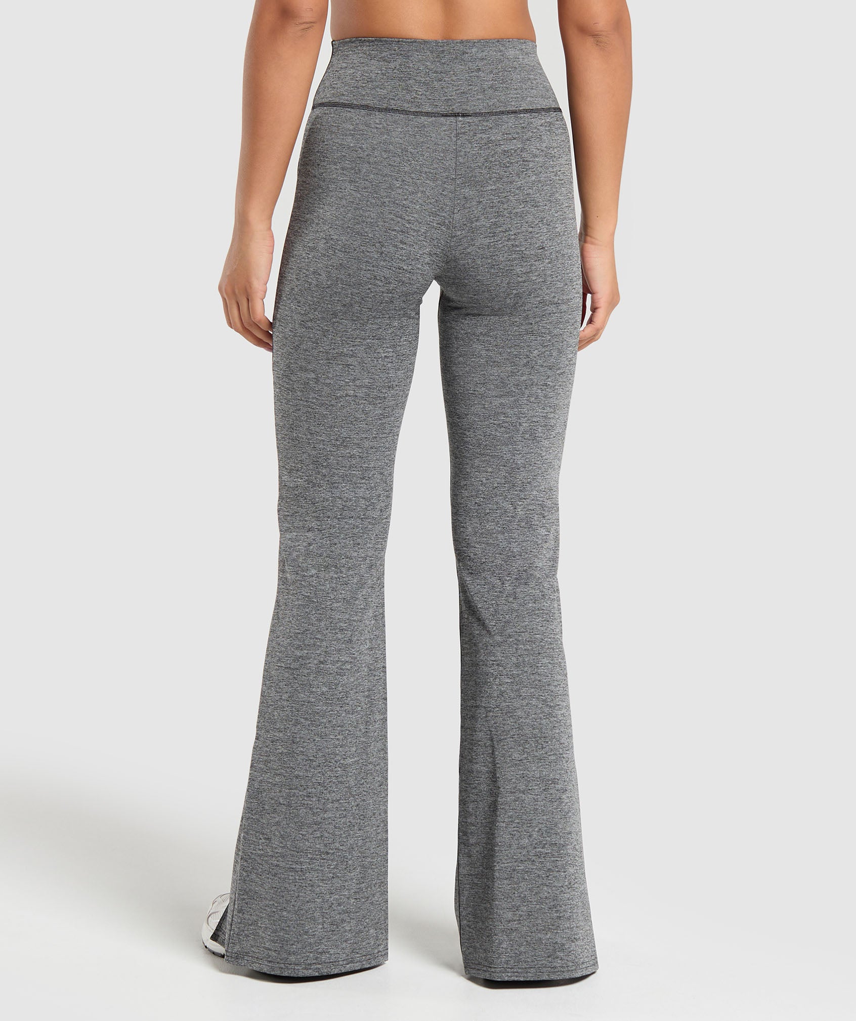 Marl Flared Leggings Black