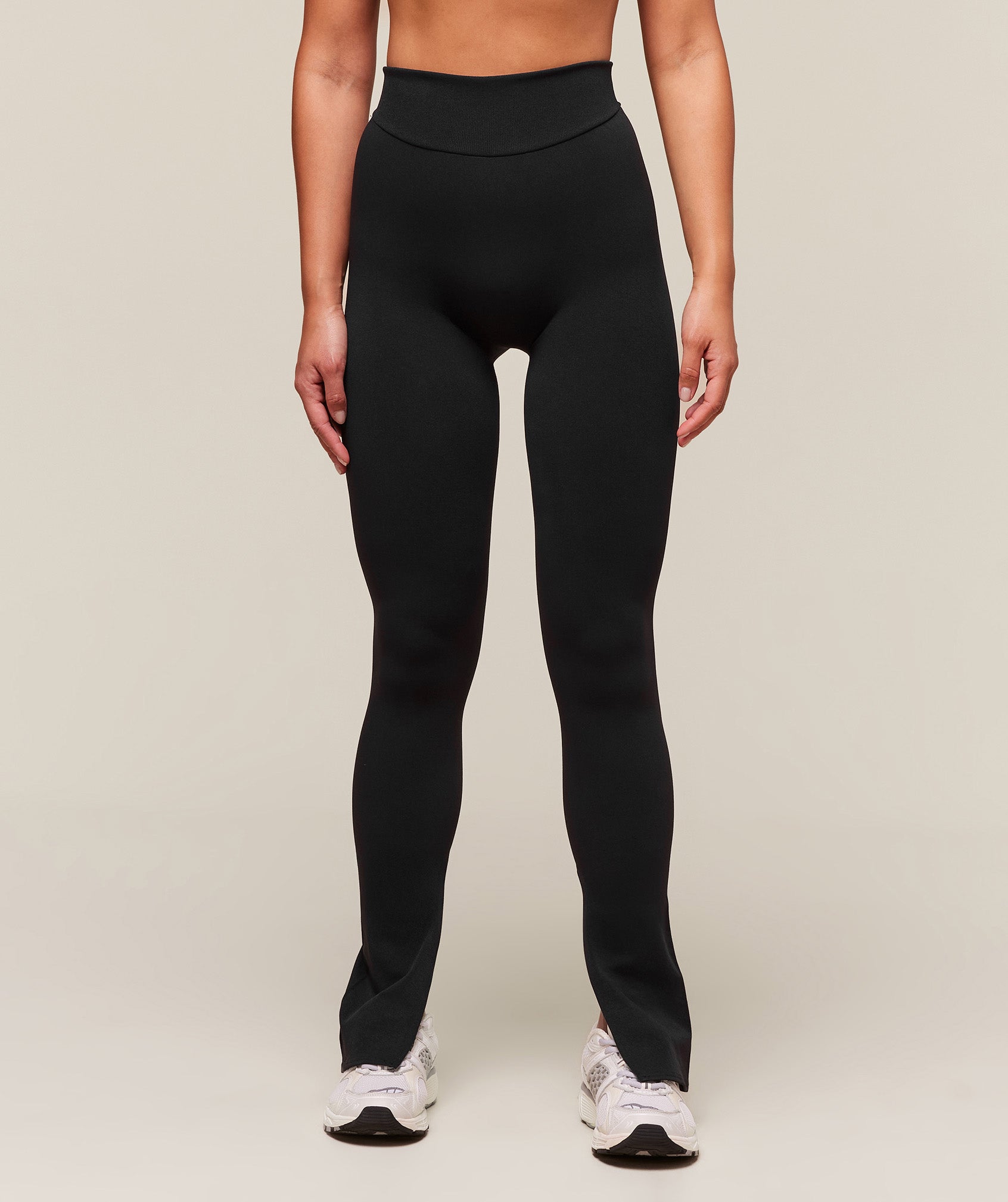 everywear Warp Knit Flare Legging Black