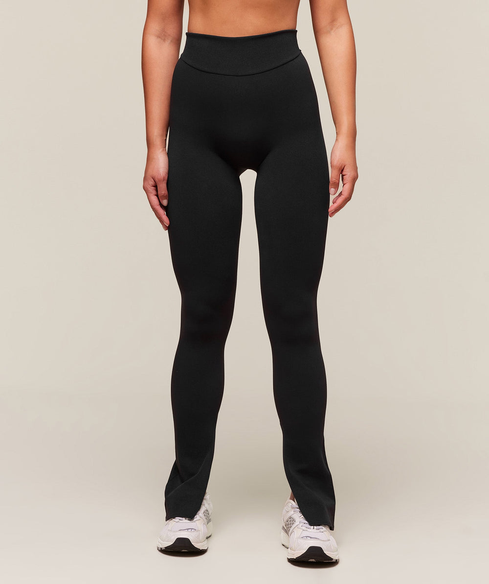 everywear Warp Knit Flare Legging Black