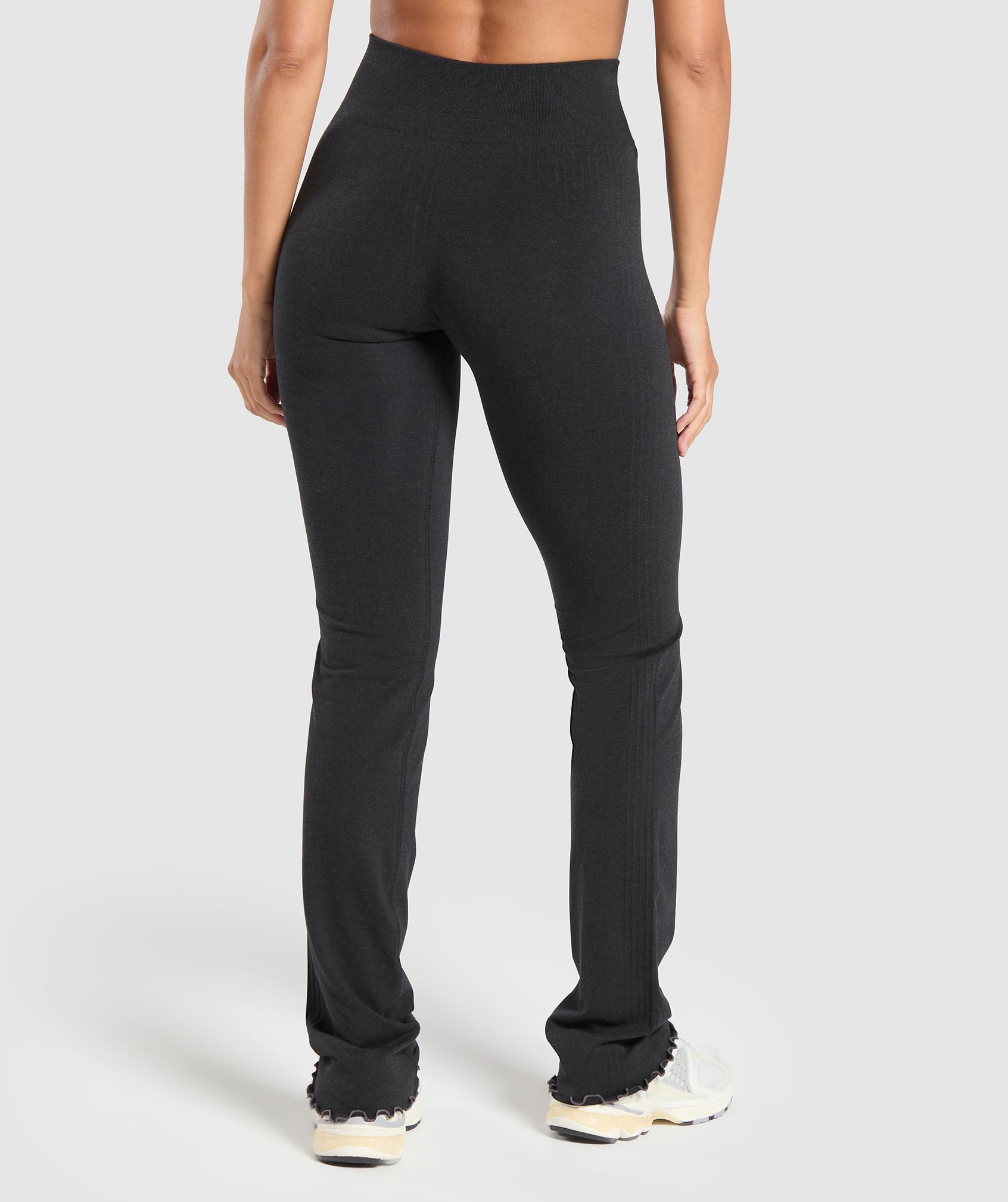 Luxe Seamless Flare Leggings Coal Marl