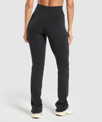 Luxe Seamless Flare Leggings Coal Marl