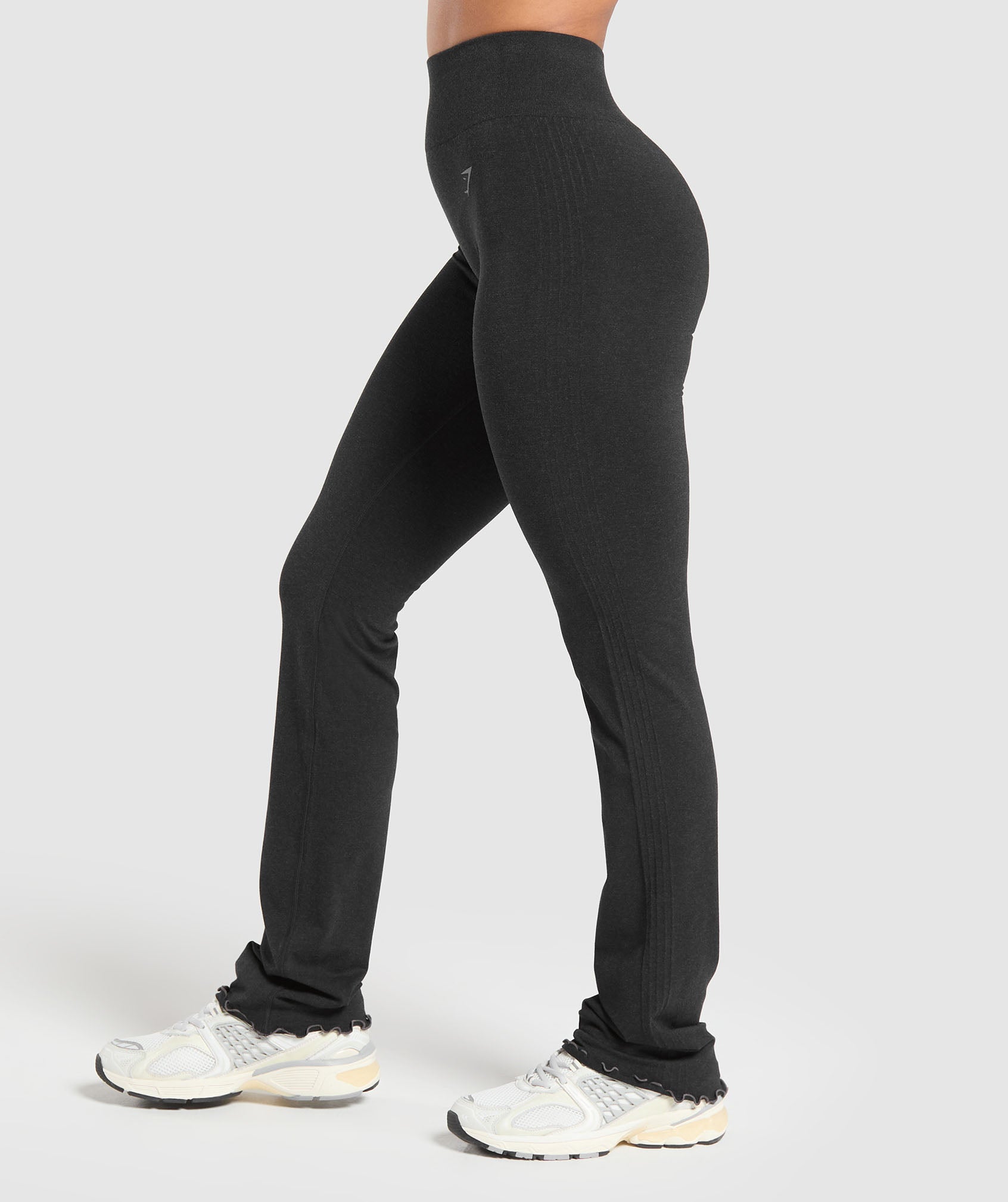 Luxe Seamless Flare Leggings Coal Marl