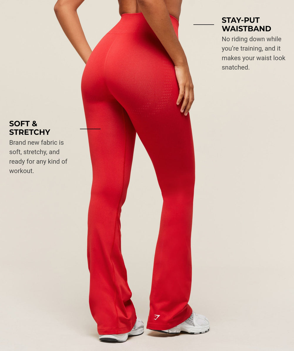 Vital Soft Flared Legging Velocity Red