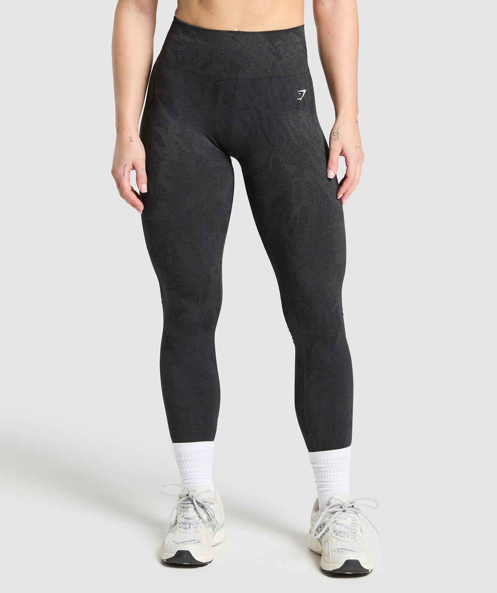 Adapt Camo Seamless Leggings Black