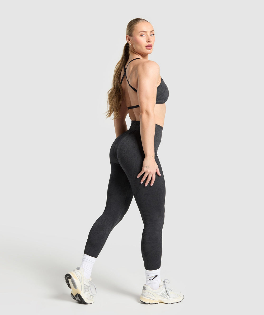 Adapt Camo Seamless Leggings Black