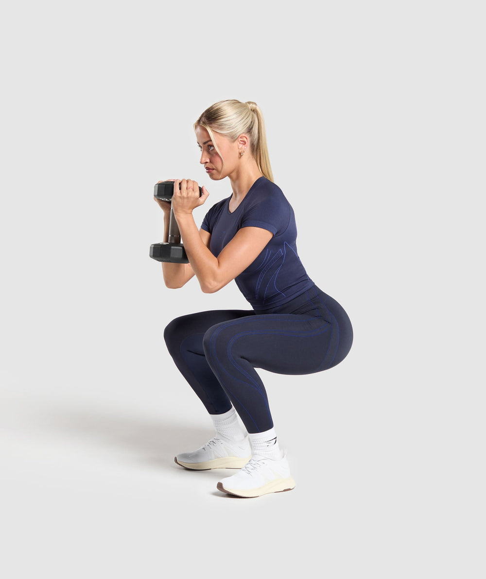 Apex Contrast Leggings Heavy Blue/Force Blue