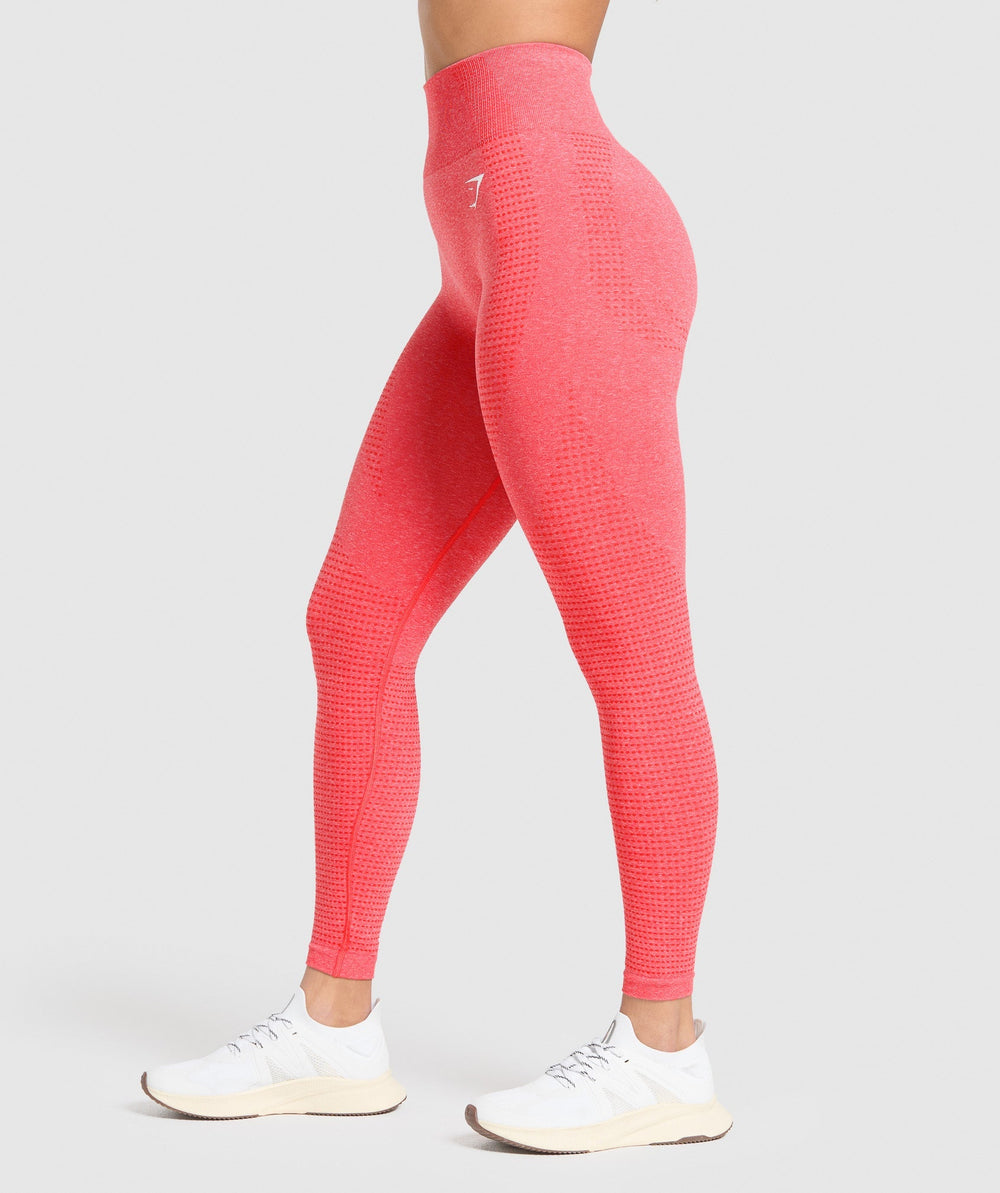 Vital Leggings Coral Red Marl