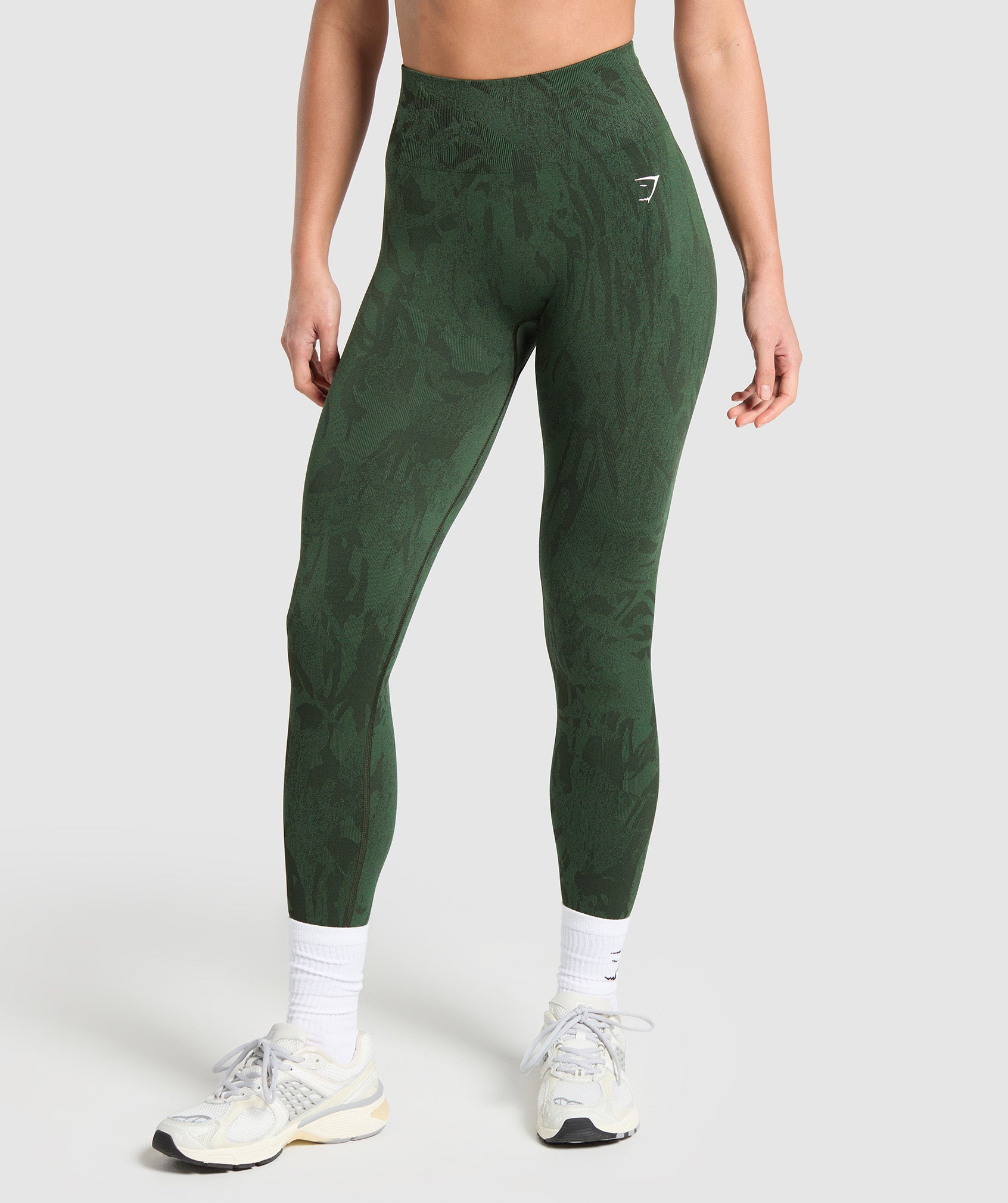 Adapt Camo Seamless Leggings Green