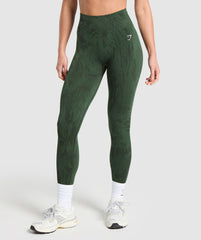 Adapt Camo Seamless Leggings Green