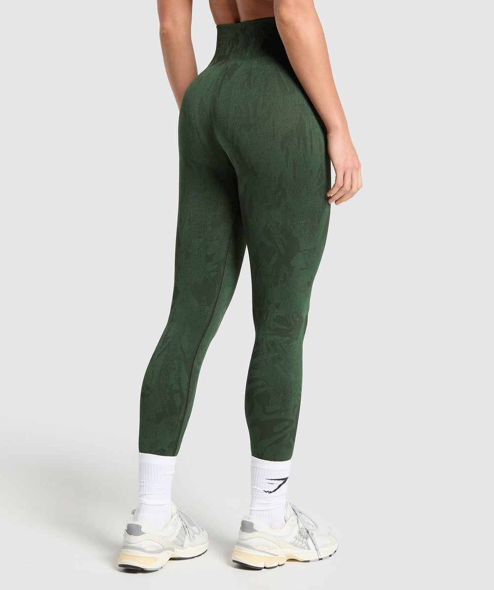 Adapt Camo Seamless Leggings Green