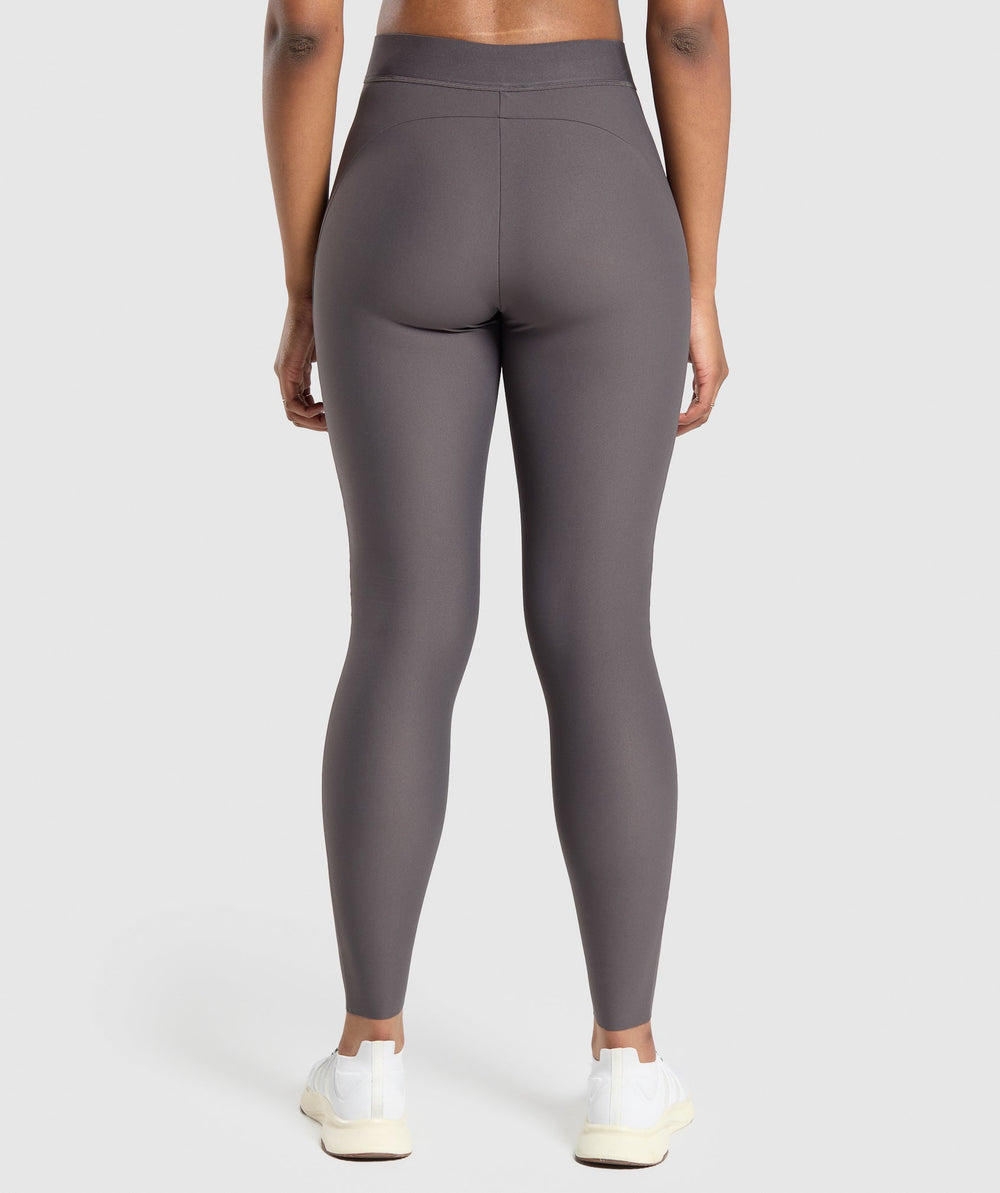 Raw Cut Legging Greyed Purple