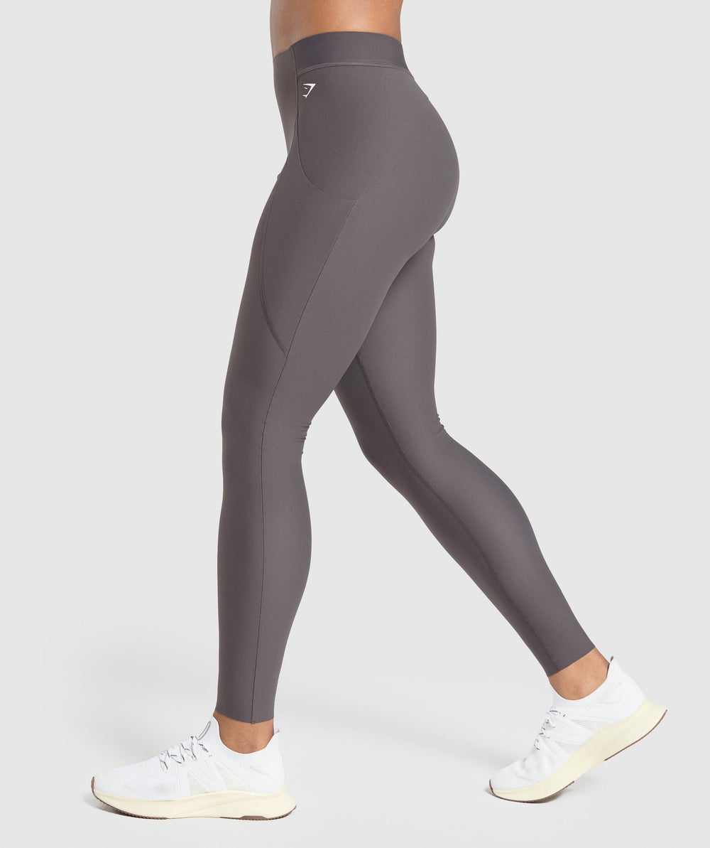 Raw Cut Legging Greyed Purple