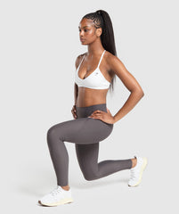 Raw Cut Legging Greyed Purple