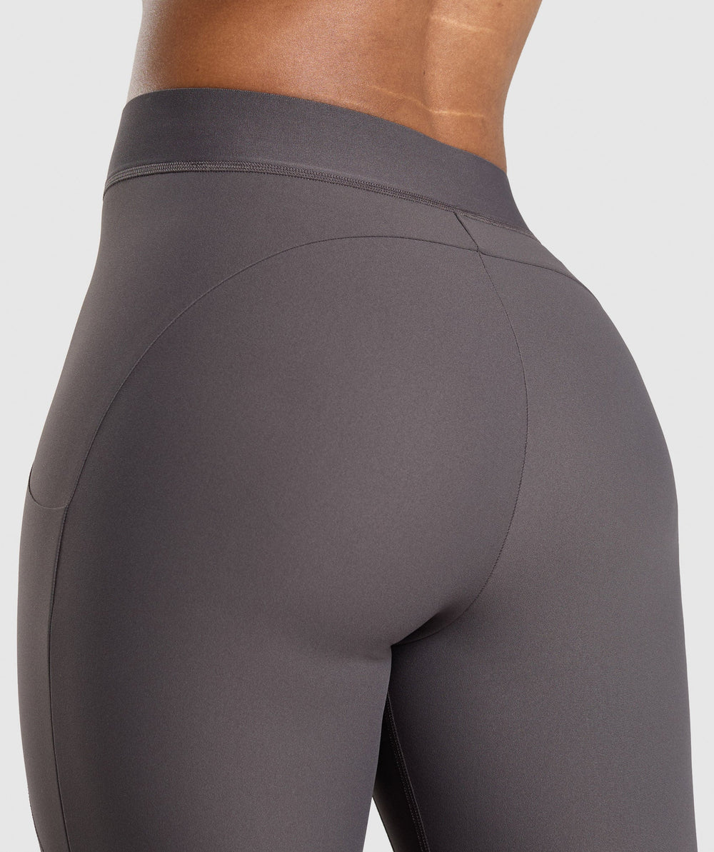 Raw Cut Legging Greyed Purple