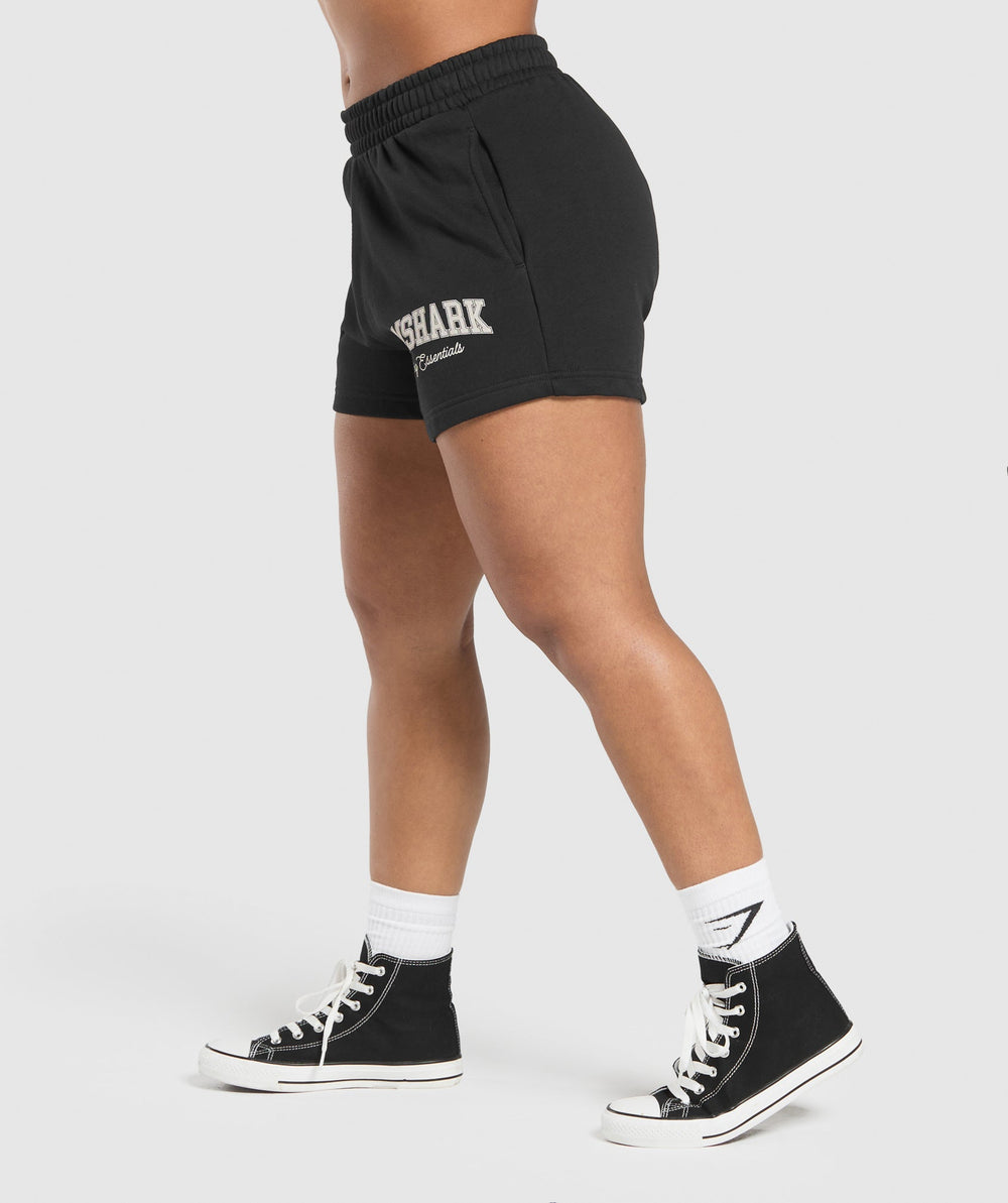 Lifting Essentials Graphic Brushed 4' Shorts Black