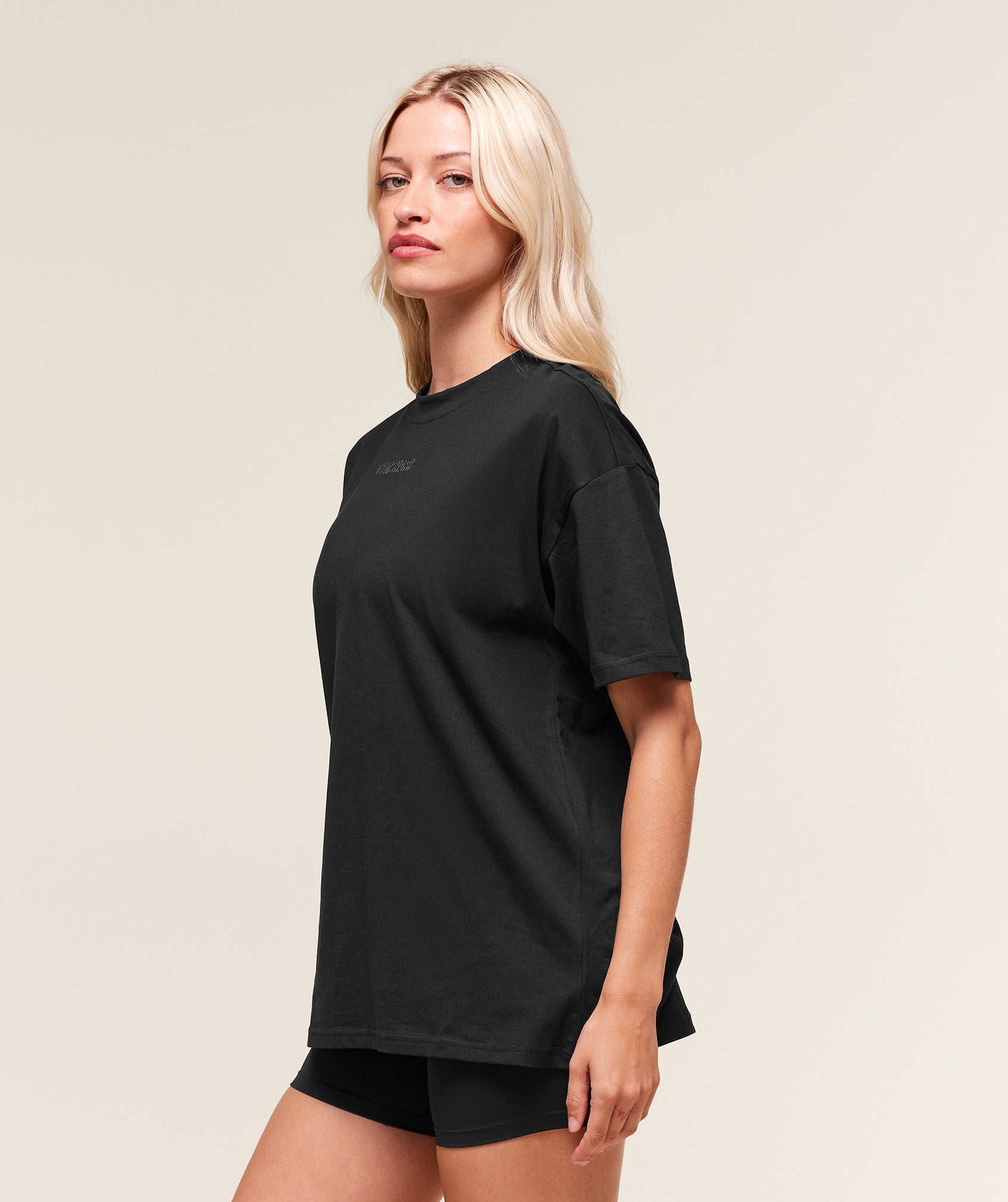 Block Oversized T-Shirt Black