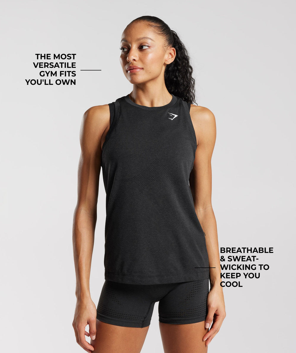 Vital Light Tank Black Marl