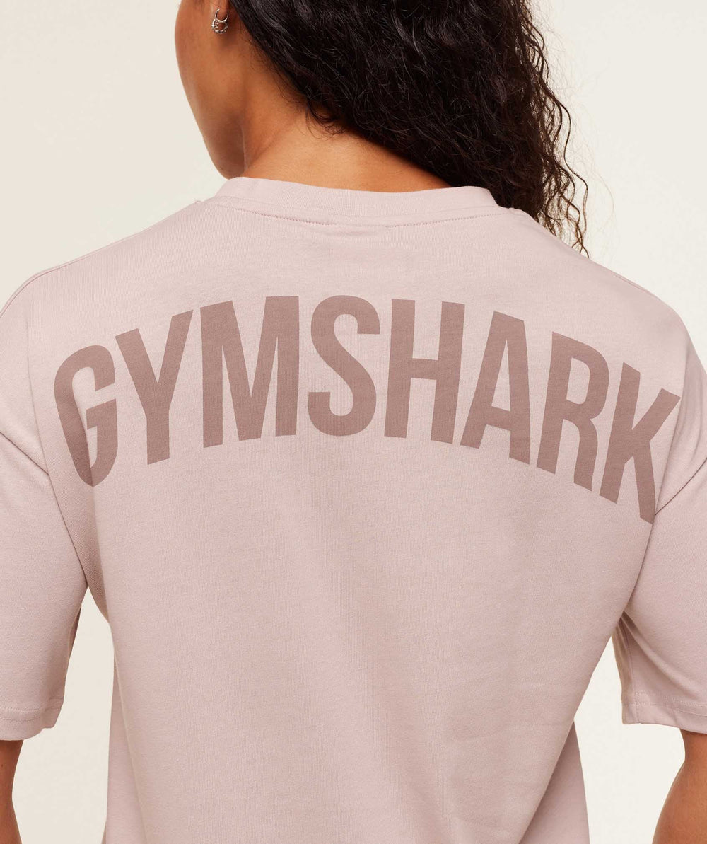 Power Oversized T-Shirt Dusk Pink/Chestnut Pink