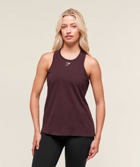 Lifting Essential Cotton Tank Cherry Purple