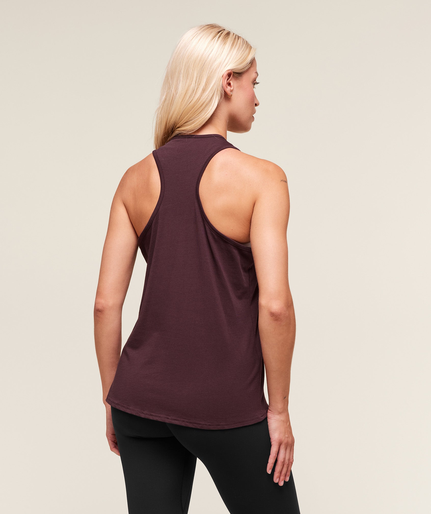 Lifting Essential Cotton Tank Cherry Purple