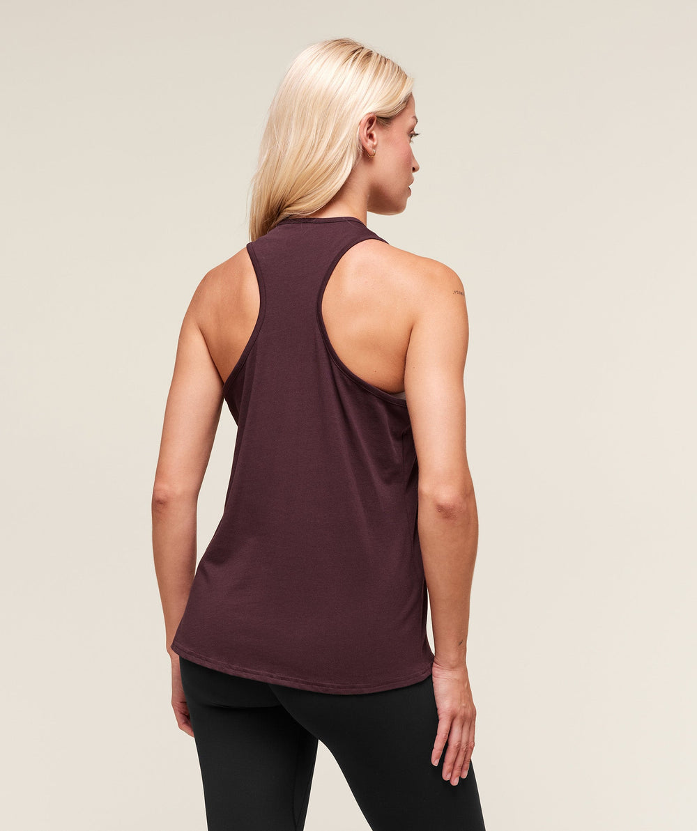 Lifting Essential Cotton Tank Cherry Purple