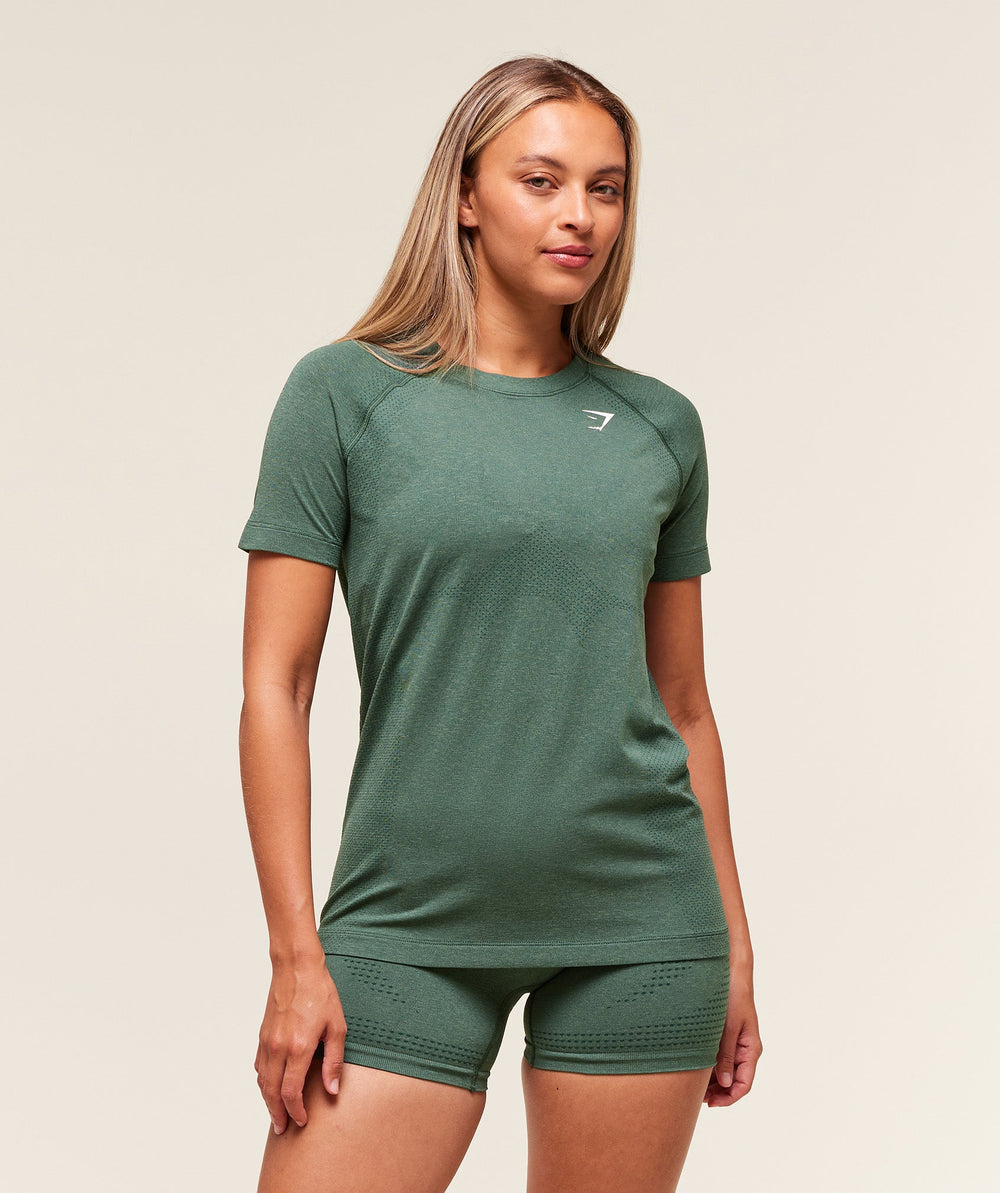 Vital Light T-Shirt Obsidian Green Marl
