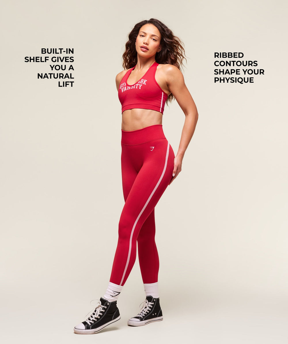 Lift Varsity Seamless Tank Carmine Red