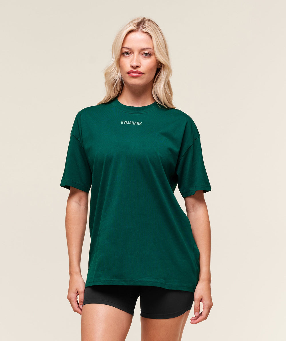 Block Oversized T-Shirt Weighted Teal