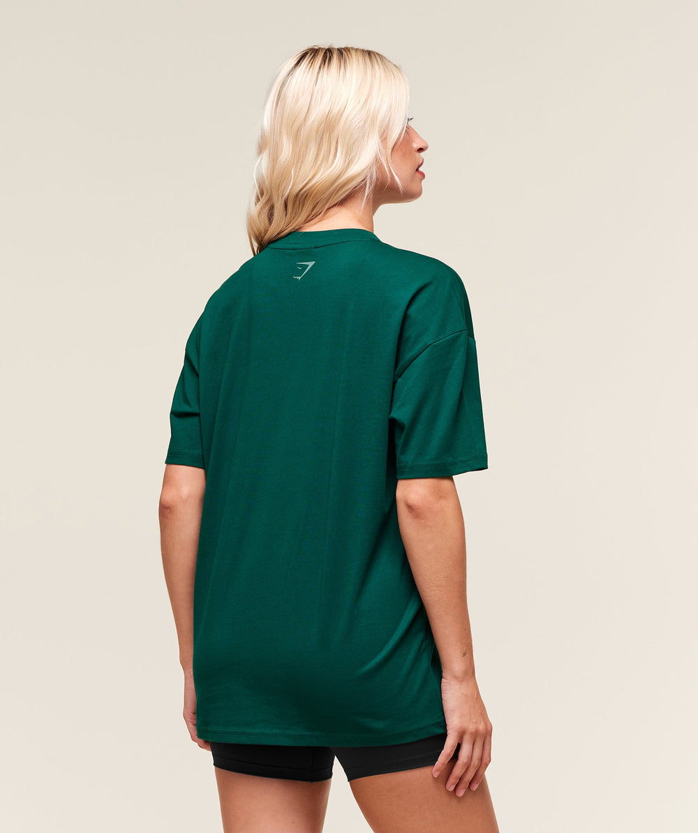 Block Oversized T-Shirt Weighted Teal