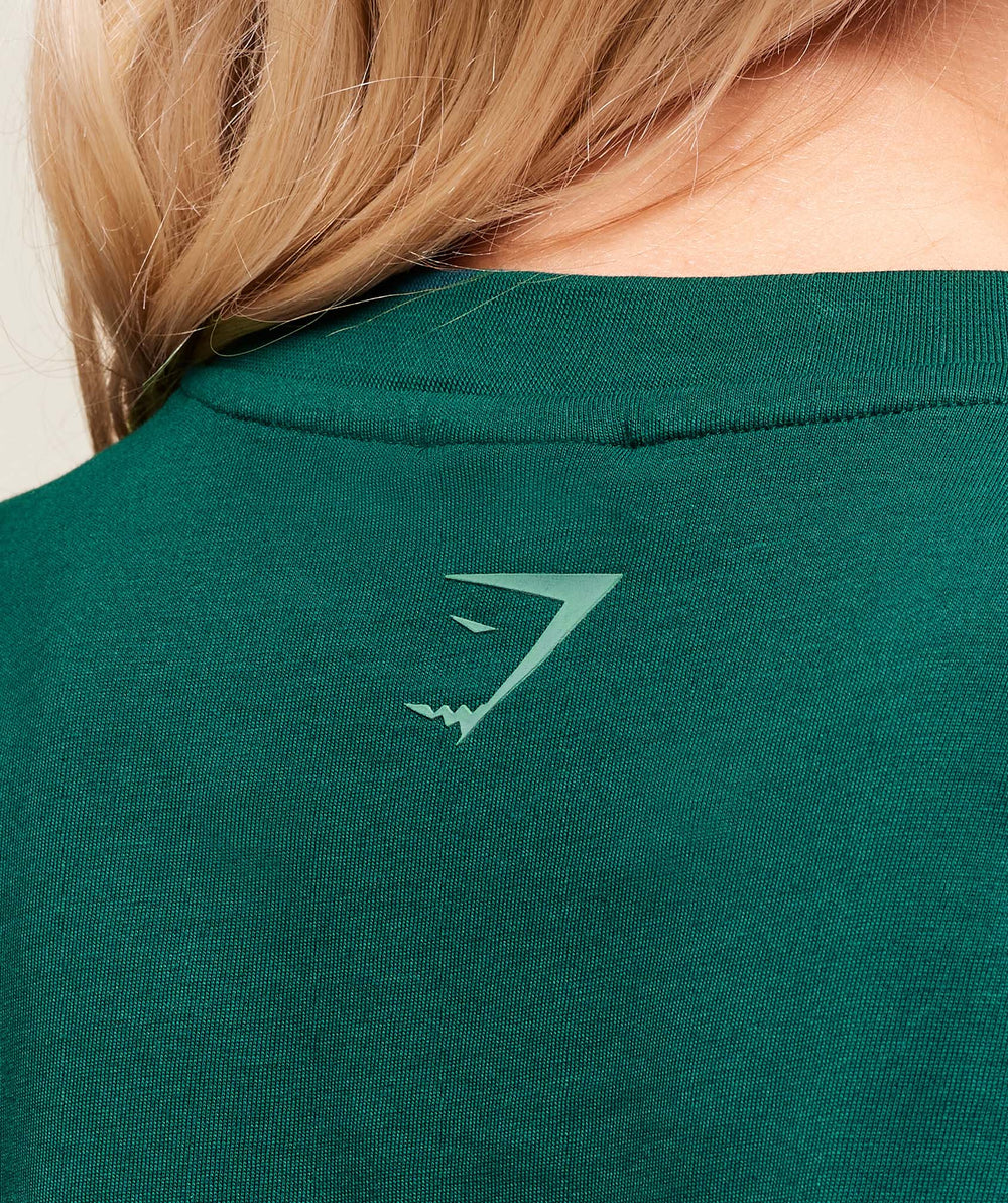Block Oversized T-Shirt Weighted Teal