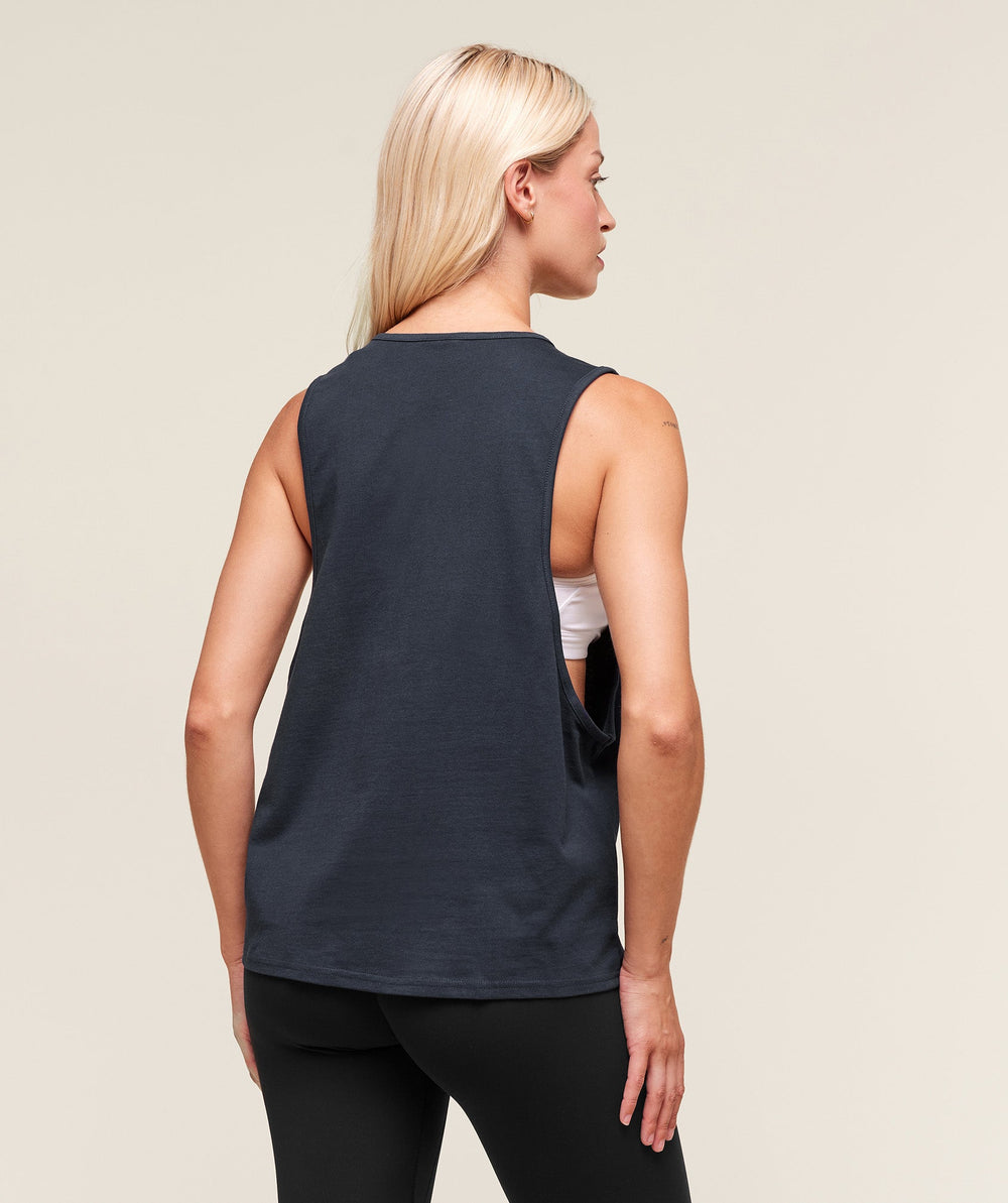 Training Drop Arm Tank Heavy Blue