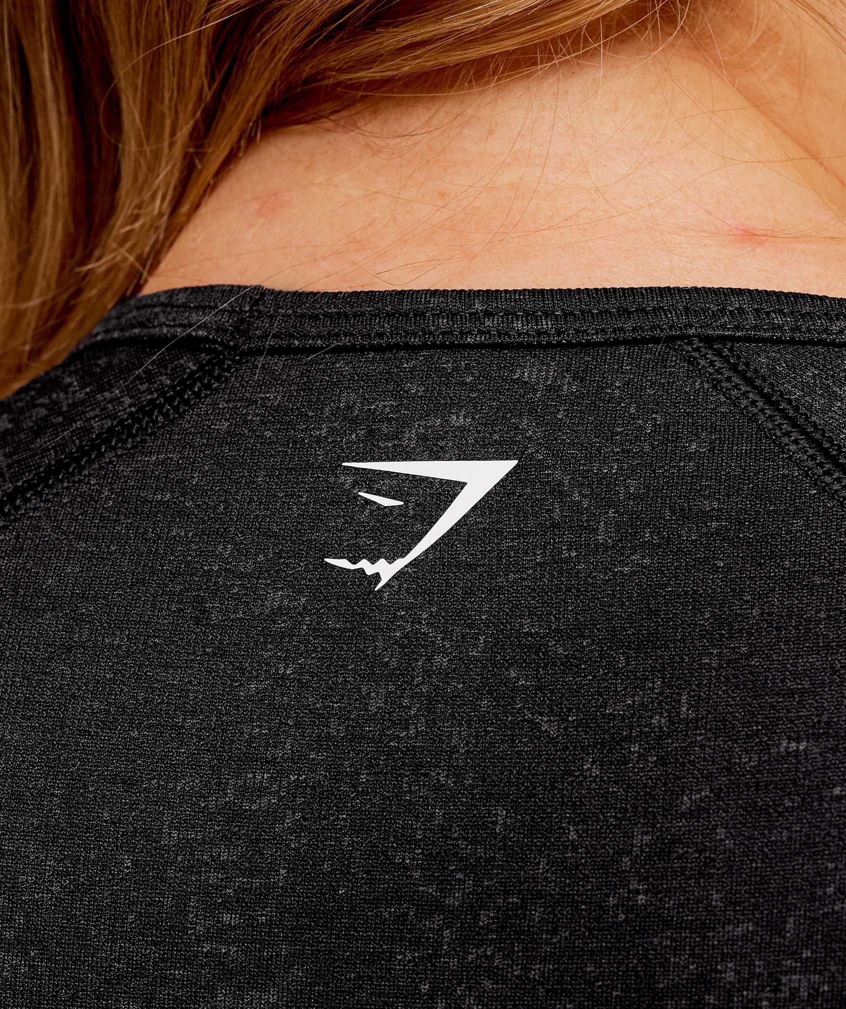 Adapt Fleck x Whitney Short Sleeve Crop Top Black