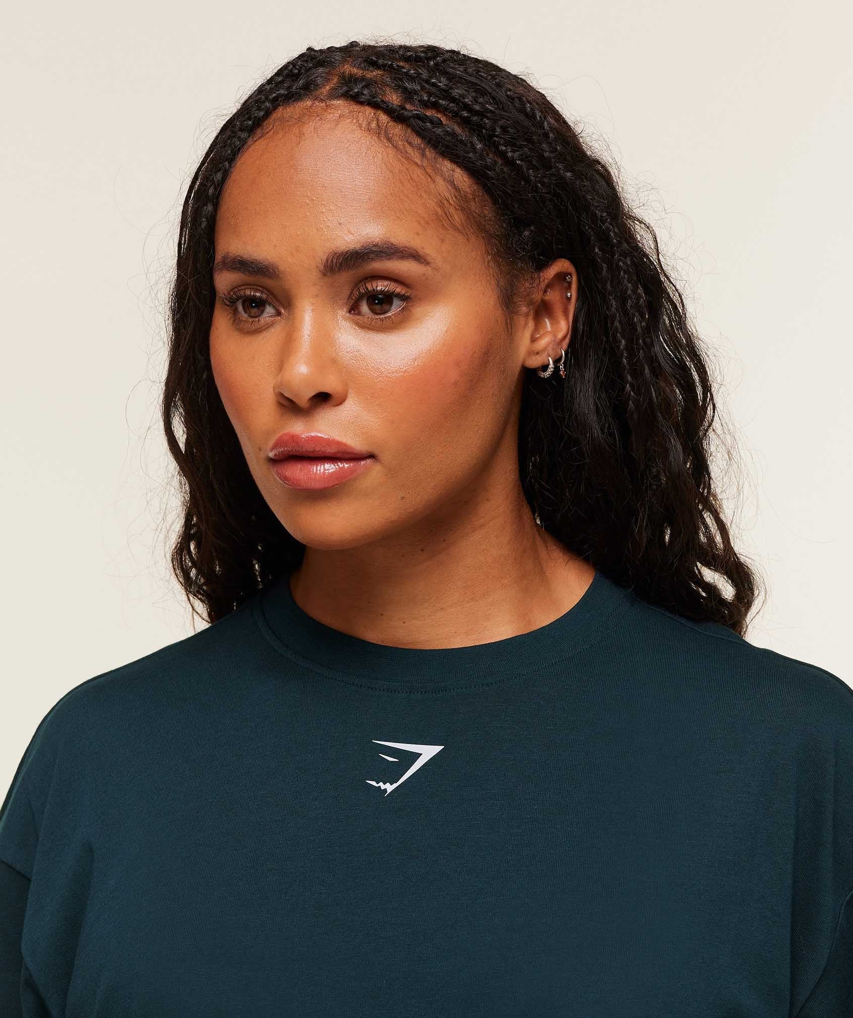 Power Long Sleeve Top Deep Petrol Blue/Smoke Blue