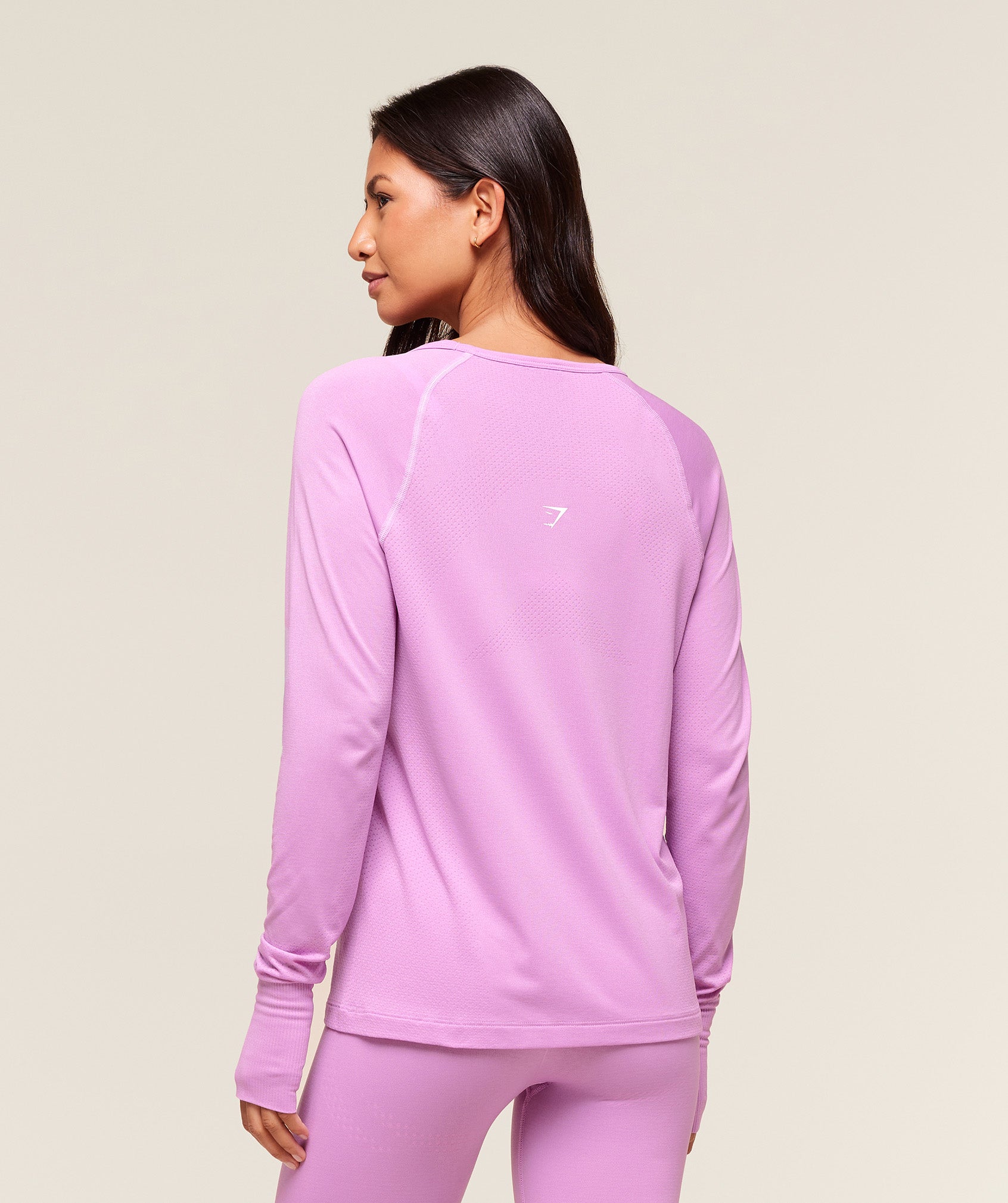 Vital Light Long Sleeve Top Sour Pink Marl