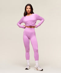 Vital Light Long Sleeve Top Sour Pink Marl