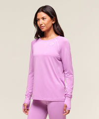 Vital Light Long Sleeve Top Sour Pink Marl
