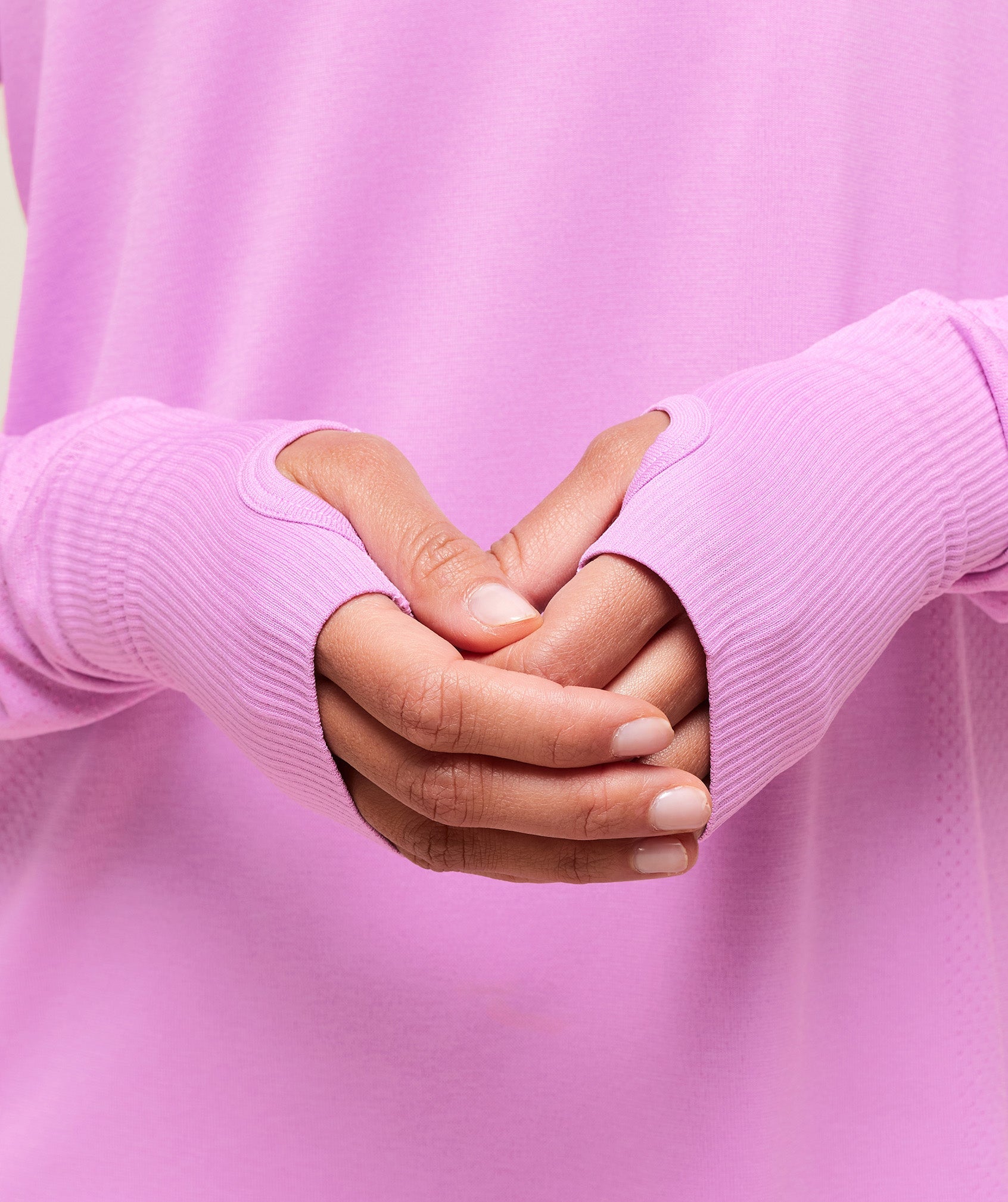 Vital Light Long Sleeve Top Sour Pink Marl