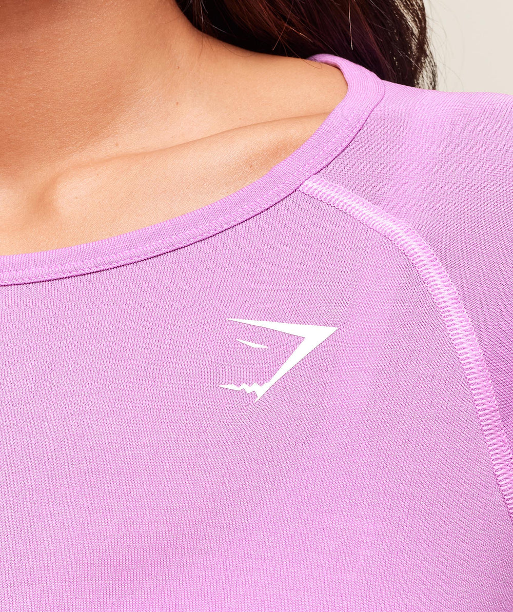 Vital Light Long Sleeve Top Sour Pink Marl