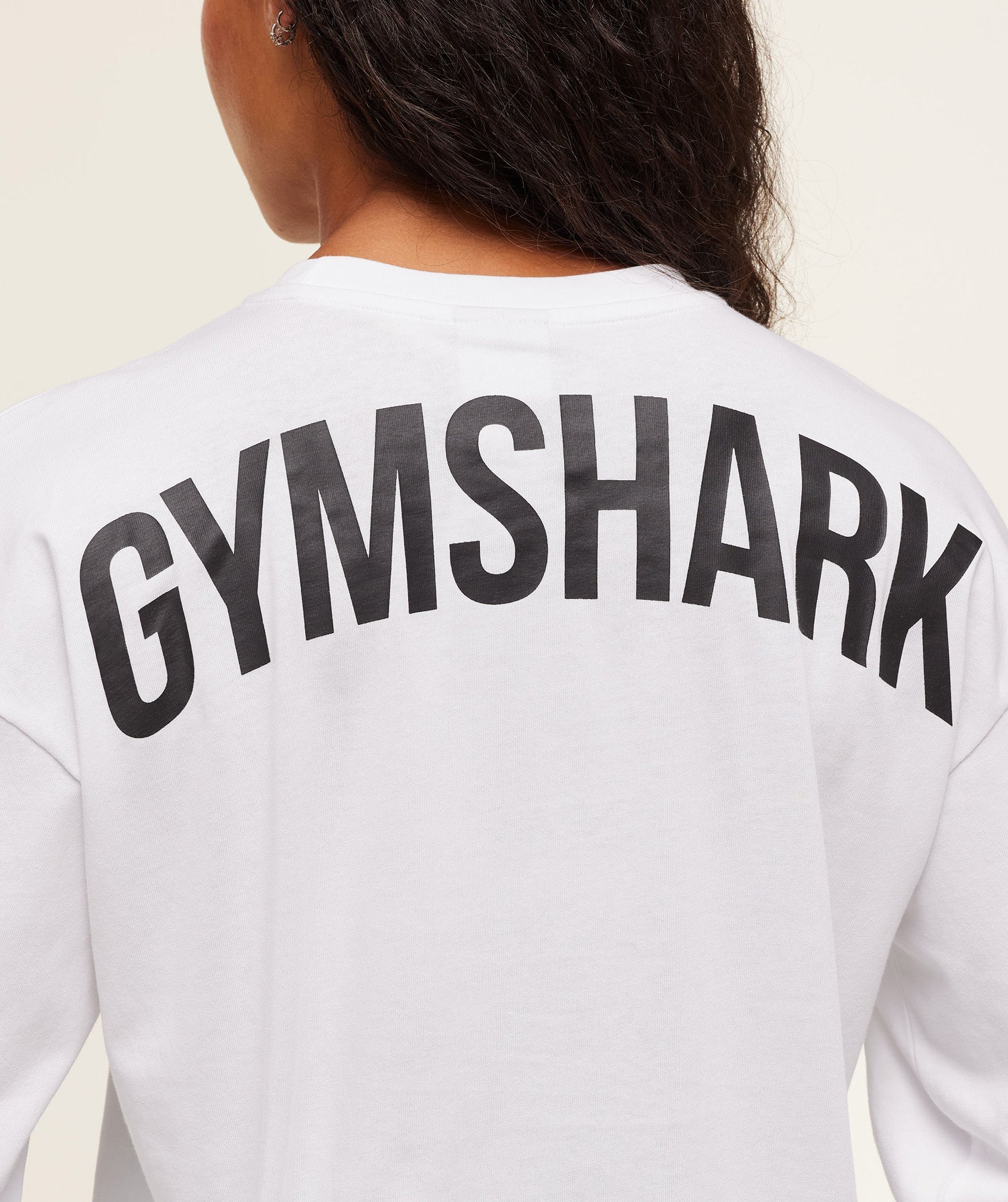 Power Long Sleeve Top White/Black