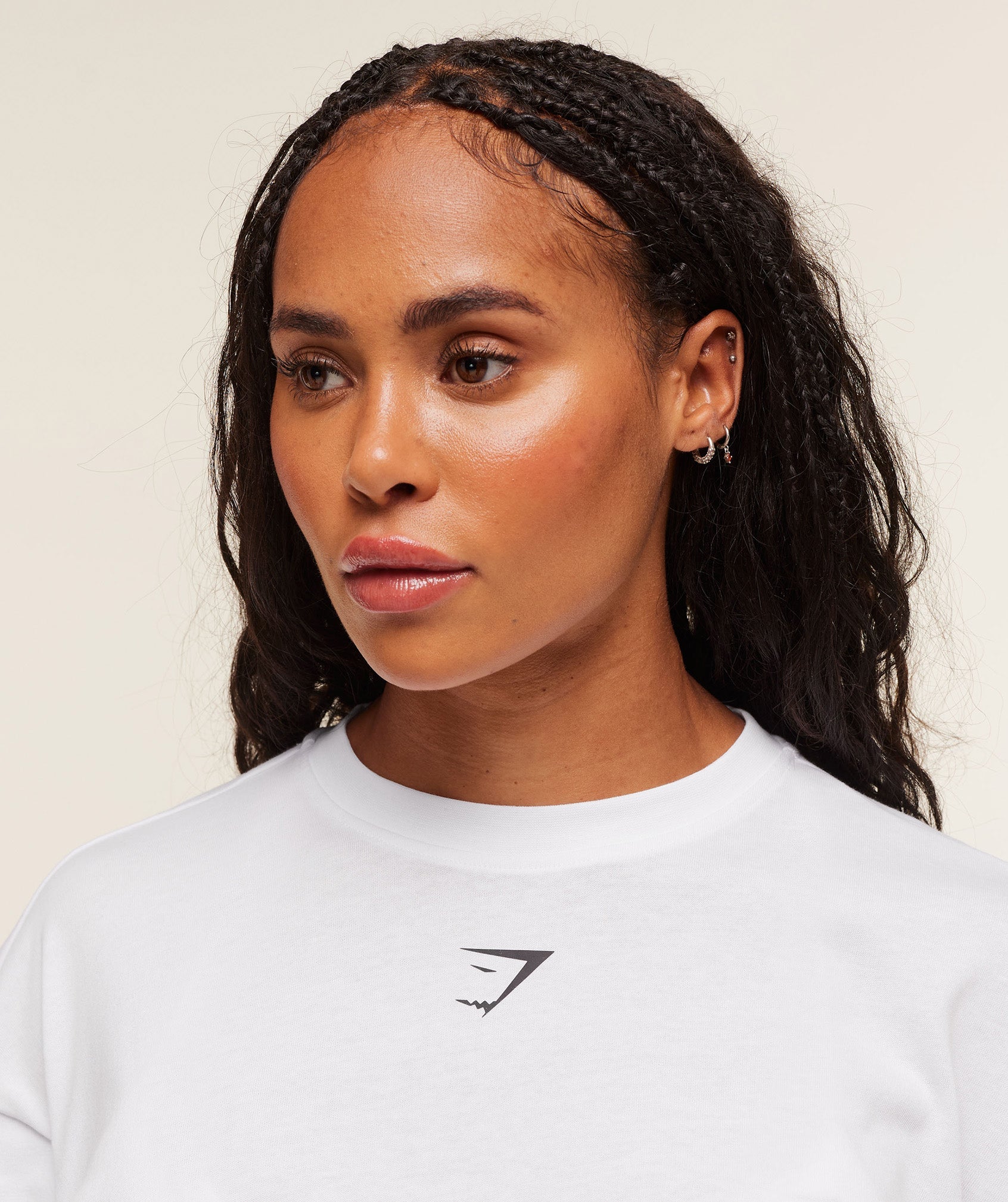 Power Long Sleeve Top White/Black